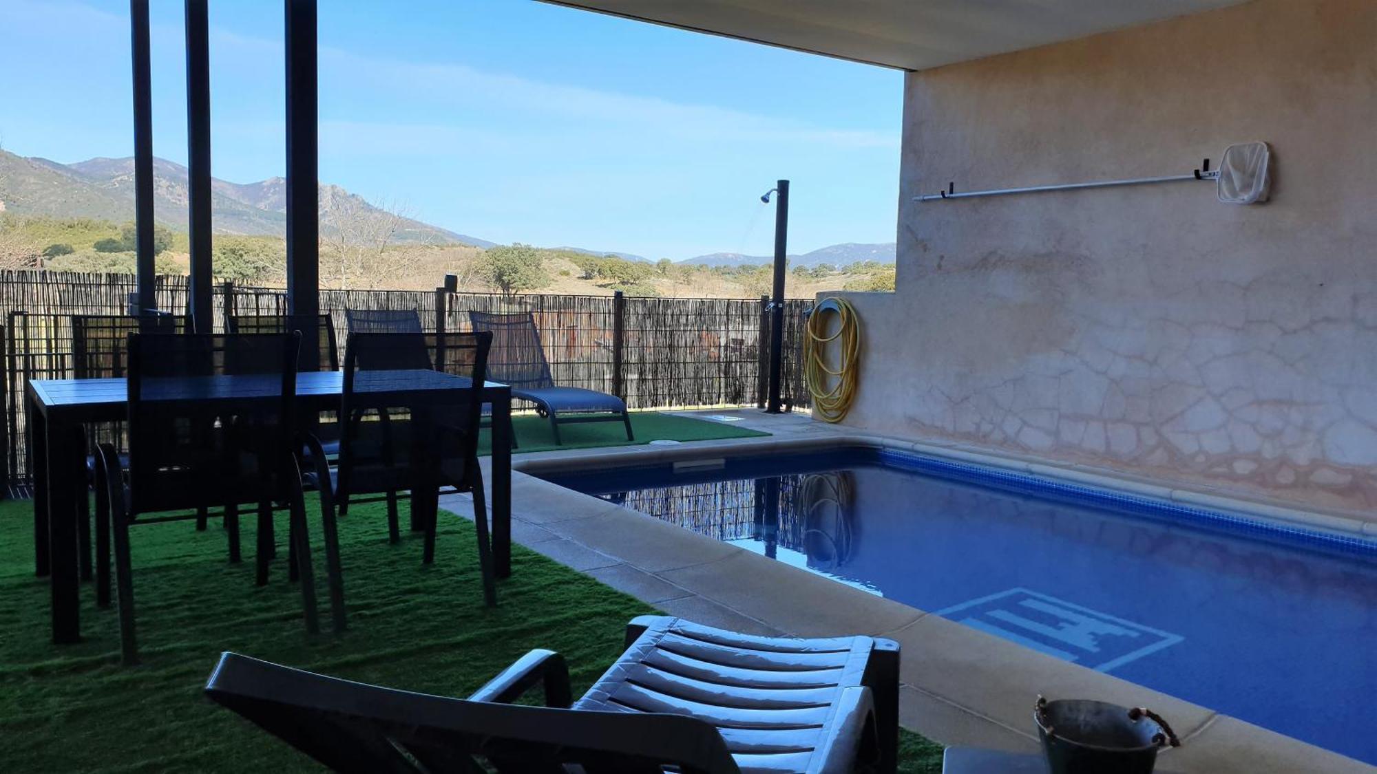Casa Con Piscina En Parque Nacional De Cabaneros Navas de Estena Exterior foto